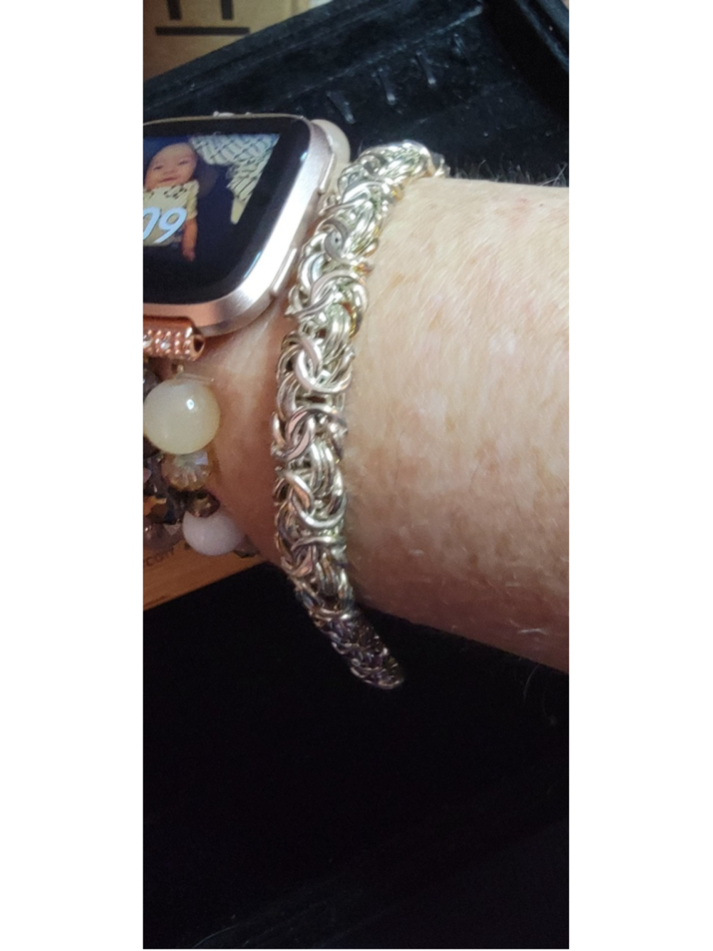 Byzantine Milor Italy Sterling Silver 925 Bracelet 47 - Picture 3 of 5